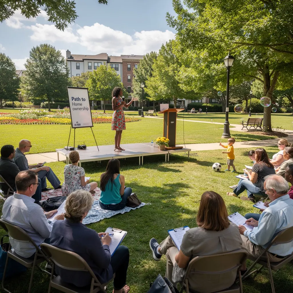 График, показывающий шаги планирования покупки жилья и финансового консультирования.